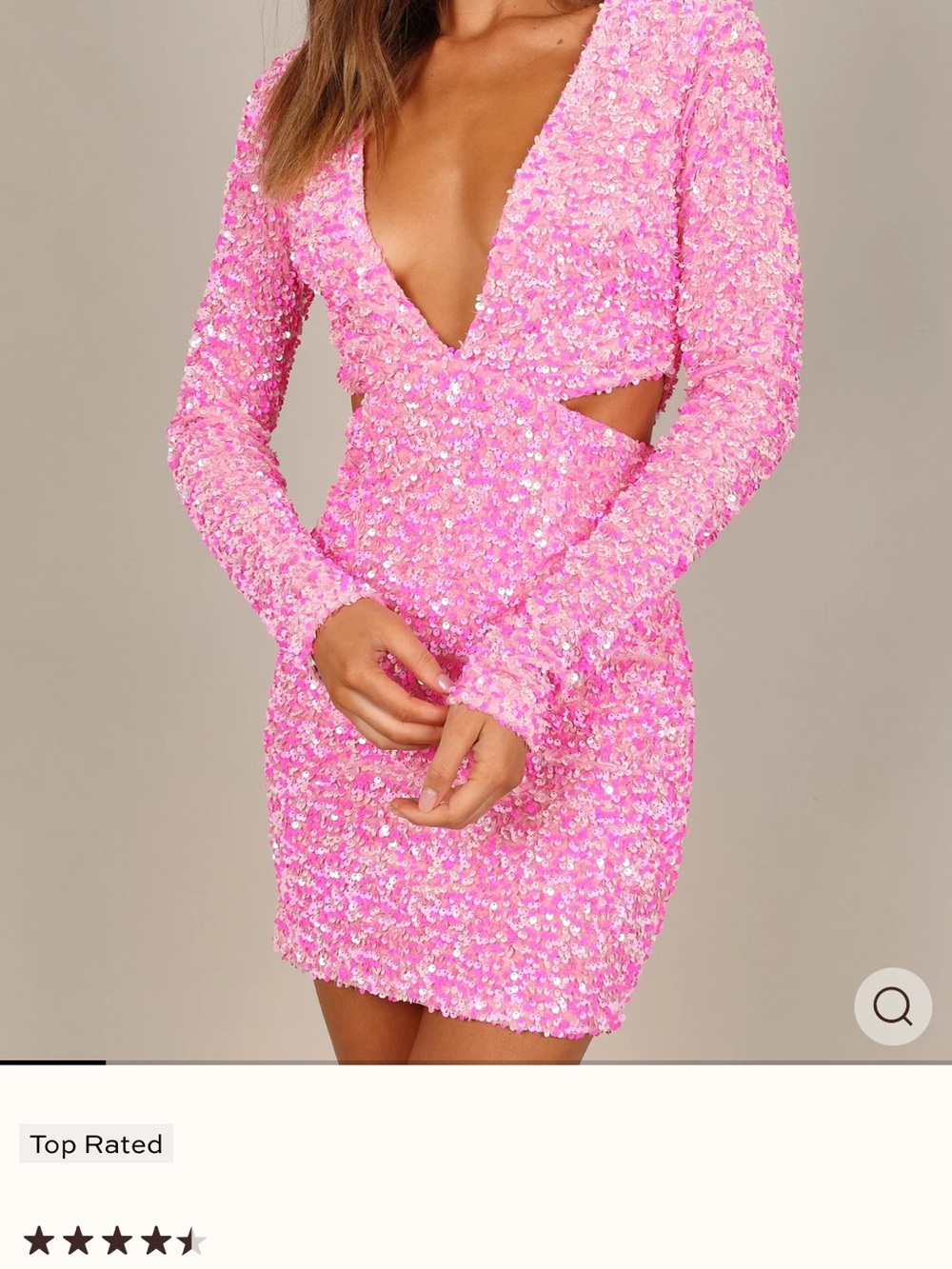 Petal & Pup Pink Sequin Dress - Picture 5 of 6